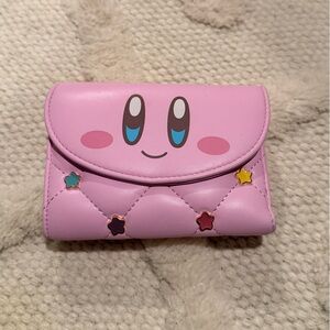 Kids Pink Star Accent Wallet - Cute Character Design